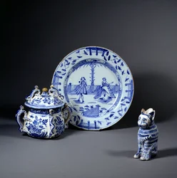 Seleção de Delftware, c.1670 (cerâmica)